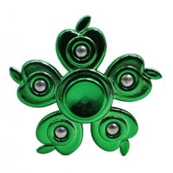 Very Beautiful Apple shape Spinner 5 Sided Metal Spinner (Green)