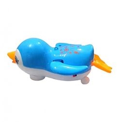 Go Penguin Toy with Light, Music, Bump & go Action for Kids (Blue)