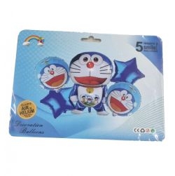 Doraemon theme 5 pc Foil Balloon Set