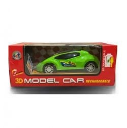 3D Remote Model Car Rechargeable Car (Green)