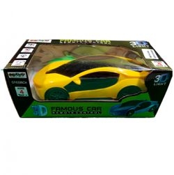 3D Famous car remote control (Yellow)