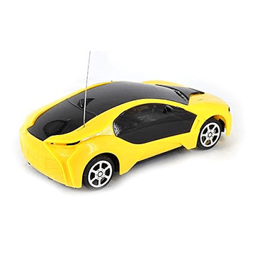 3D Famous car remote control (Yellow)