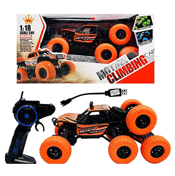 OFF - ROAD ROCK Remote Control 8 Wheeler Truck Car(Orange)