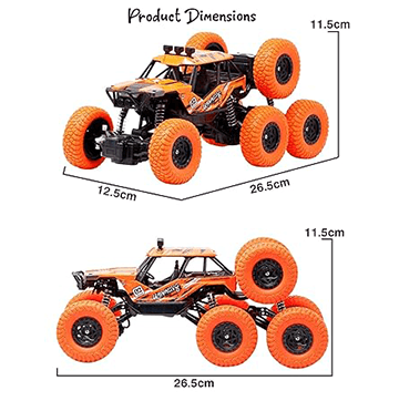 OFF - ROAD ROCK Remote Control 8 Wheeler Truck Car(Orange)