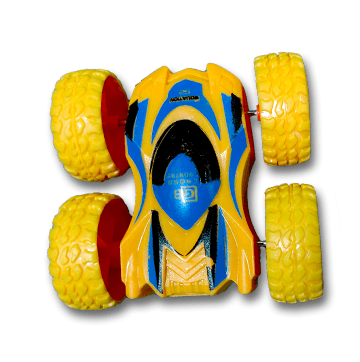 3D Tumbling Car Toy Fun Car (Yellow)