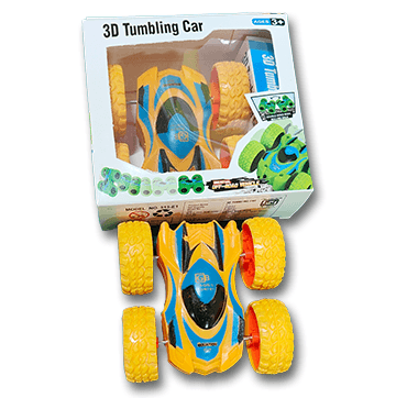 3D Tumbling Car Toy Fun Car (Yellow)