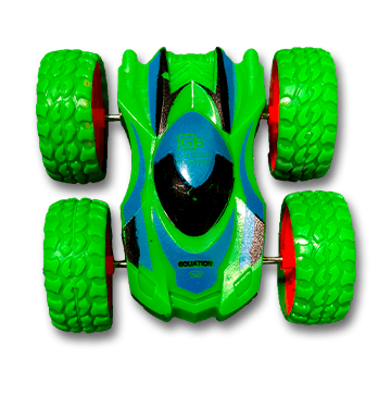 3D Tumbling Car Toy Fun Car (Green)