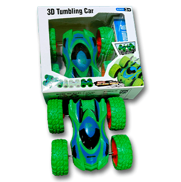 3D Tumbling Car Toy Fun Car (Green)