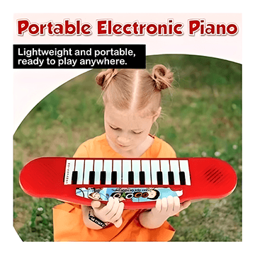 Piano Portable Keyboard Musical (Orange)