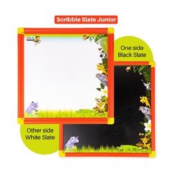 Avis Scribble Slate Junior Double Sided Black & White Writing Board for Kids