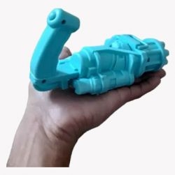 8-Hole Electric Bubbles Gun Sky Blue Color