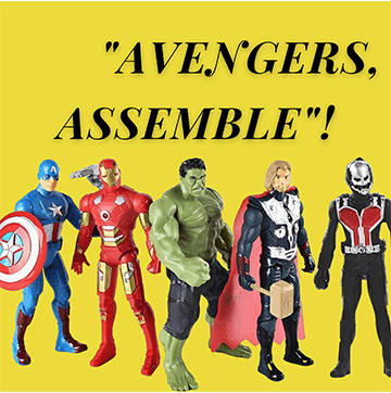 Avenger 4 Action Figures Set of 5