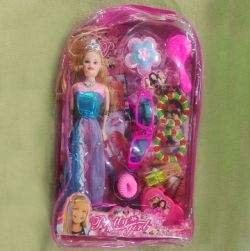 Pretty Girl Doll Set(Blue)