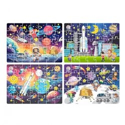 4 in 1 Chandrayaan Jigsaw Puzzle (Multicolor)