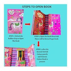 Unicorn Colouring & Scratch Reveal Book for Kids (Pink)