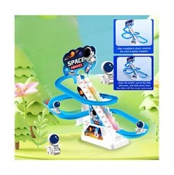 Space Travel Climbing Toys,Electric Space Chasing Race Track Game Set