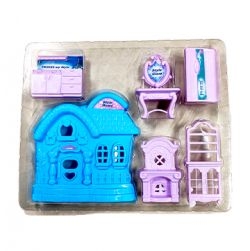 ToyBoy Frozen Mini Dollhouse Playset, Princess Dream House Play Set