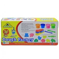 Fun-Doh Dough Factory | Non-Toxic Art & Craft Modeling Clay Compound Kit for Kids