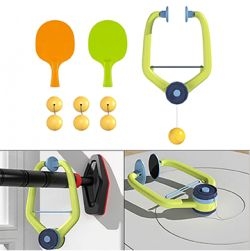 Hanging Table Tennis Trainer 6 Ping Pong Ball & 1 Pair Paddle Self Training Gaming Set