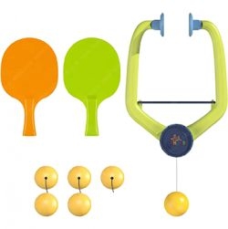 Hanging Table Tennis Trainer 6 Ping Pong Ball & 1 Pair Paddle Self Training Gaming Set