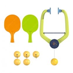 Hanging Table Tennis Trainer 6 Ping Pong Ball & 1 Pair Paddle Self Training Gaming Set