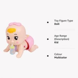 Electric Reborn Crawling Baby Doll Toy