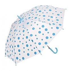 Transparent Polka Dot Umbrella Umbrella (Blue)