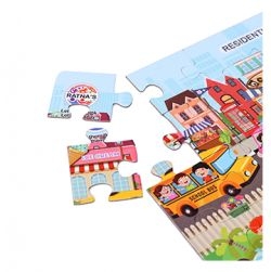 4in1 City & Village Life Multicolour Jigsaw Puzzle for Kids