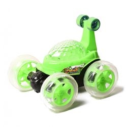 Sea Hunt Acrobatic 360 Degree Twisting Stunt RC Car Toys for Kids (Green)