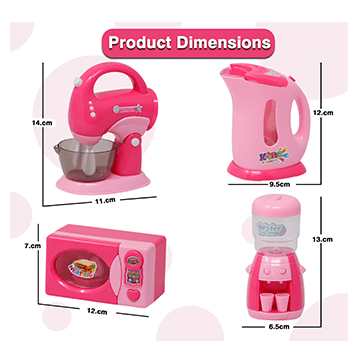 4Pcs Battery Operated Pretend Play kitchen Appliance