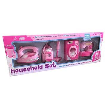 4Pcs Battery Operated Pretend Play Household Appliances