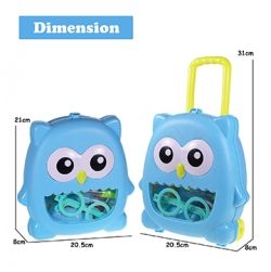 Plastic Owl Shape Doctor Set with Trolley On Wheels