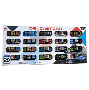 20 pc Die cast metal car set