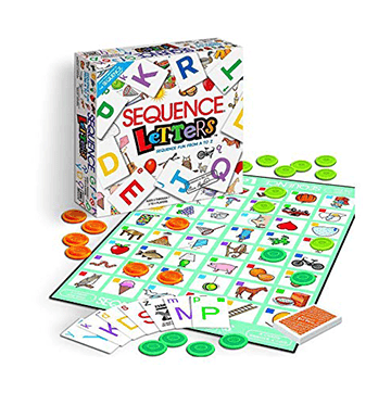 Ultimate Sequence Letters Educational board game