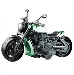 Retro model bike push & Go toy (green)