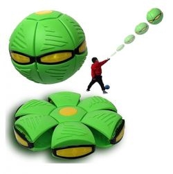 UFO Ball, Interactive Flying Saucer Toy, Pet Training Ball (Green)