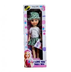 I love you happy Time Barbie Doll (Green)