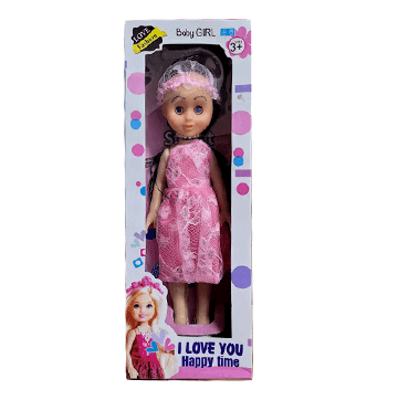 I love you happy Time Barbie Doll (Pink)