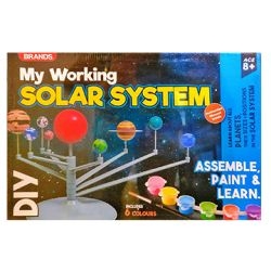 Solar System DIY Kit, Learning and Educational Science Toy for Kids, Assemble, Paint and Learn, Activity DIY Toy for Smart Kids