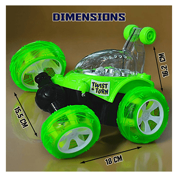 360 Degree Stunt Rolling Tornado pro Racing car (Green)