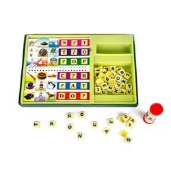 Missing Letter Strain Your Brain And Spell In Time - 50 Letter Tiles (Multicolor)