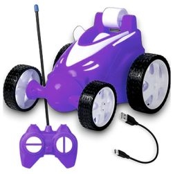 ToysNus 1:24 scale 360 degree Radio Control Stunt car (Purple)