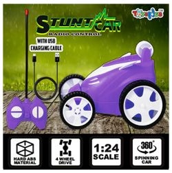 ToysNus 1:24 scale 360 degree Radio Control Stunt car (Purple)