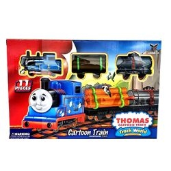 11 pc Thomas cartoon train with combination track