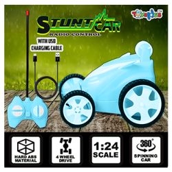 ToysNus 1:24 scale 360 degree Radio Control Stunt car (Blue)