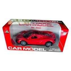 Die-Cast Metal Racing Car Toy, Diecast Vehicl for Kids, Open Door & Pull Back) (Red, Pack of: 1)