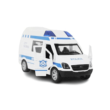 CITY PETROL Police Toy Car for Kids -Pull Back Metal Friction for Kids,Boys,Girls (Multicolor)