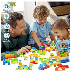 Building Toy Blue Bag Block 220 Pcs