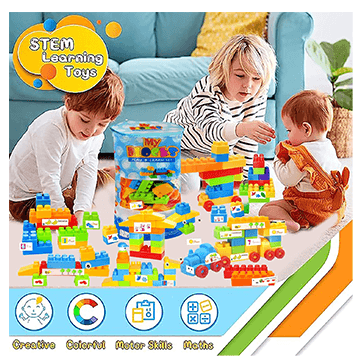 Building Toy Blue Bag Block 220 Pcs