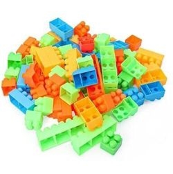 Building Toy Blue Bag Block 120 Pcs